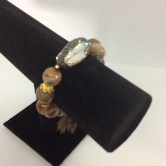 Pearl & Marcasite Bracelet - Picture 2 of 5